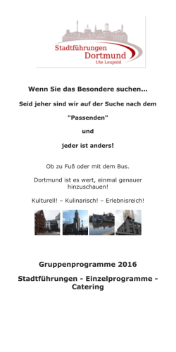 Gruppenprogramme 2016 Stadtf&uuml;hrungen