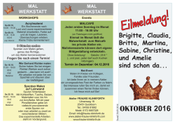 Eilmeldung! - Atelier FRAUKE KLINKFORTH