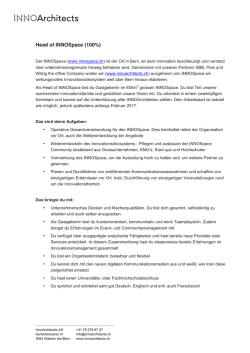 Head of Space - INNOArchitects