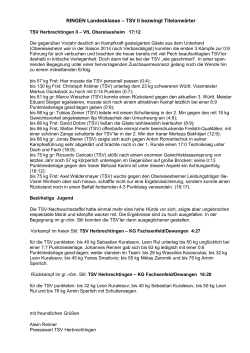 20161002 Bericht TSV Herbrechtingen II Kampftag 5