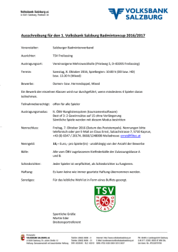 direkt hier zum - ASV Piding eV Badminton