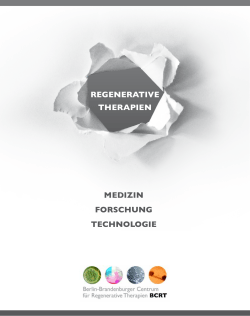 medizin forschung technologie regenerative therapien
