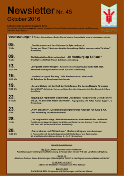 Newsletter - Kreismuseum Syke