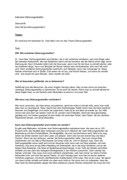 Interview Dehnungsstreifen