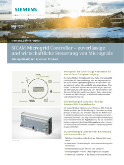 SICAM Microgrid Controller – zuverlässige und