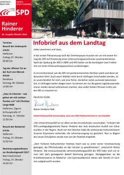 Infobrief 69 2016 - SPD Ortsvereins Flein