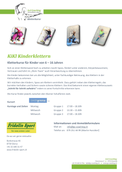 Info-KiKl-Kinderklettern