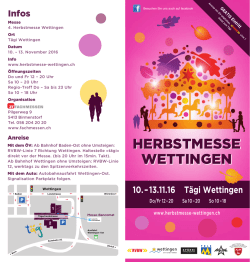 HERBSTMESSE WETTINGEN HERBSTMESSE WETTINGEN