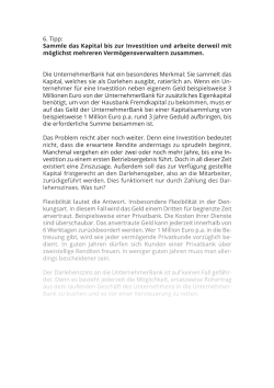 Informationen - Die UnternehmerBank