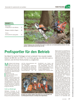 Schwerpunkt Forsttechnik - Wochenblatt für Landwirtschaft