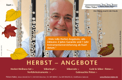 Herbst &ndash; ANGebOte
