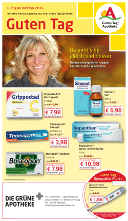 Guten Tag - die gr&uuml;ne apotheke