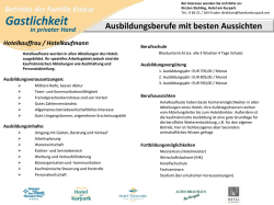 Informationen zur Ausbildung findet Ihr hier