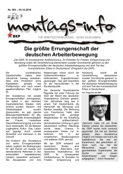 Montags-Info Nr.563