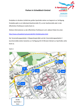 Parken in Schwäbisch Gmünd - Remstal