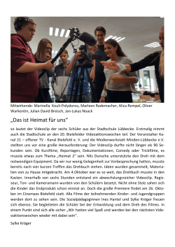 Heimat 2 - Stadtschule L&uuml;bbecke