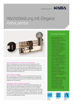 H&ouml;chstleistung mit Eleganz Kaba penta