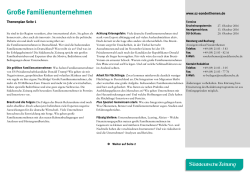 Gro&szlig;e Familienunternehmen - Die Produkte der S&uuml;ddeutschen