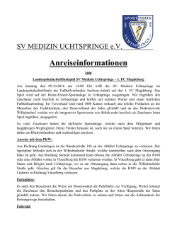 Infos - 1. FC Magdeburg