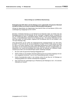 Drucksachen allgemein - Nieders&auml;chsischer Landtag