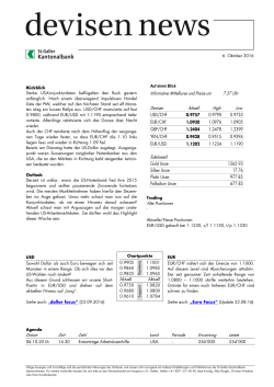 Devisen-News, 06.10.2016, 08:15 Uhr Starke US