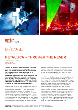 metallica – through the never