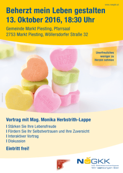 Beherzt mein Leben gestalten