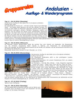 Gruppenreise Andalusien