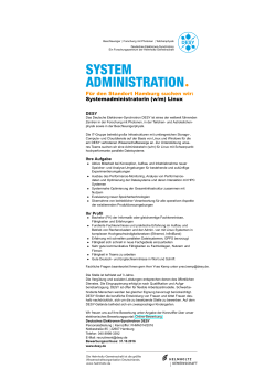 Systemadministratorin (w/m) Linux
