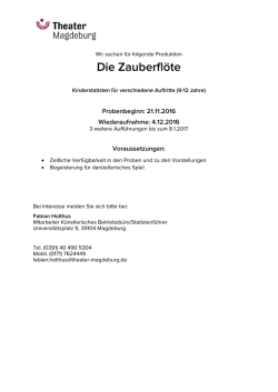 Die Zauberflöte - Theater Magdeburg