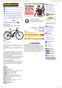 E-Bike Merida E-Spresso Sport 511 DX 2016, Raddiscount Online