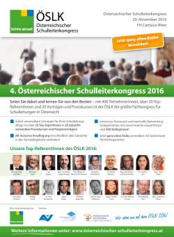 oeslk-flyer - Österreichischer Schulleiterkongress