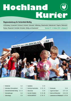 Hochlandkurier Oktober 2016