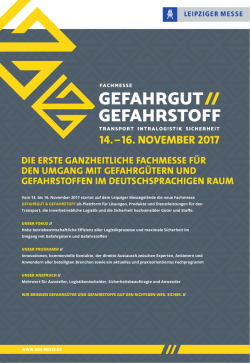 DIE ERSTE GANZHEITLICHE FACHMESSE FÜR DEN UMGANG