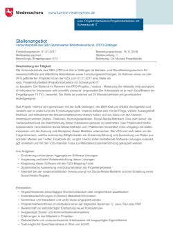 Stellenangebot