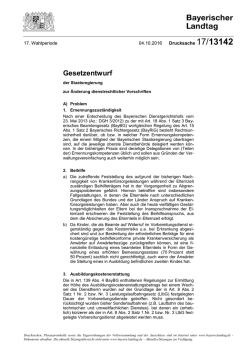 Drucksache 17/13142 - Bayerischer Landtag