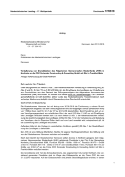 Drucksachen allgemein - Nieders&auml;chsischer Landtag