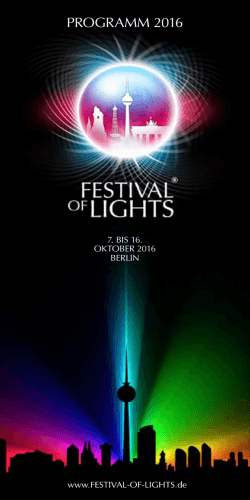 Programmheft 2016 - Festival of Lights