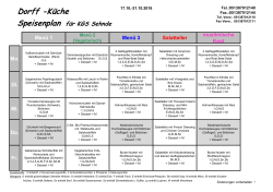 KGS Sehnde Speiseplan - Dorff