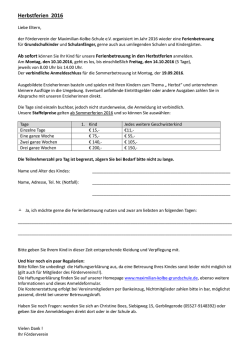 Herbstferien 2016 - Grundschule Gerblingerode