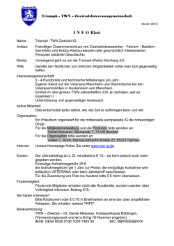 INFO Blatt - bei der TWN-IG
