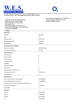 o2 Blue All-in M Professional 3000 MB Promo