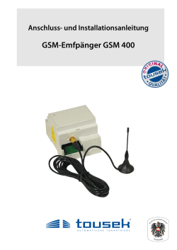 GSM-Emfpänger GSM 400