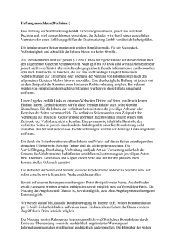 Haftungsausschluss