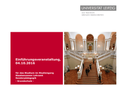 Grundschule - Universit&auml;t Leipzig