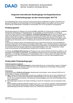 Integrierte internationale Studiengänge mit