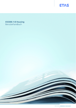 ES5300.1-B Housing - Benutzerhandbuch