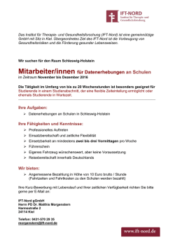 Infos - IFT-Nord