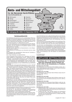 Amts- und Mitteilungsblatt - Gemeinde Harth
