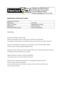 Blechkuchen mit Streusel-Trauben
